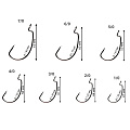 Рыболовные Офсетный крючок CF Big game offset hook №6/0 200 шт