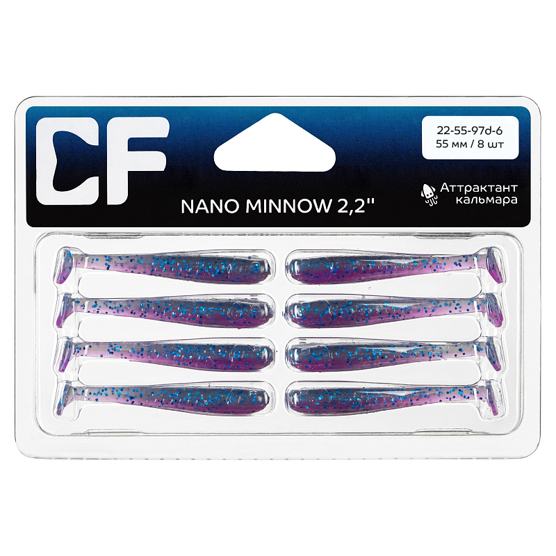 силиконовые приманки Nano minnow 2.2" 22-55-97d-6