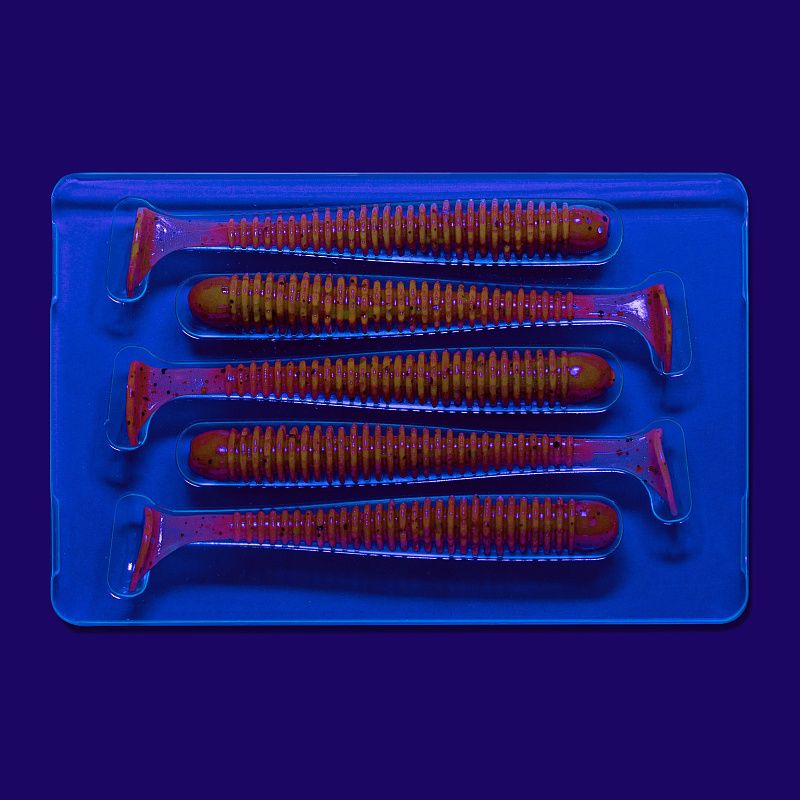 силиконовые приманки Vibro worm 3.4" 12-85-12-6