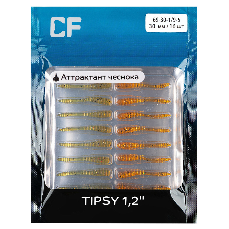 силиконовые приманки Tipsy 1,2" 69-30-1/9-5