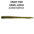 силиконовые приманки Cruel leech 2.2" 8-55-42-4