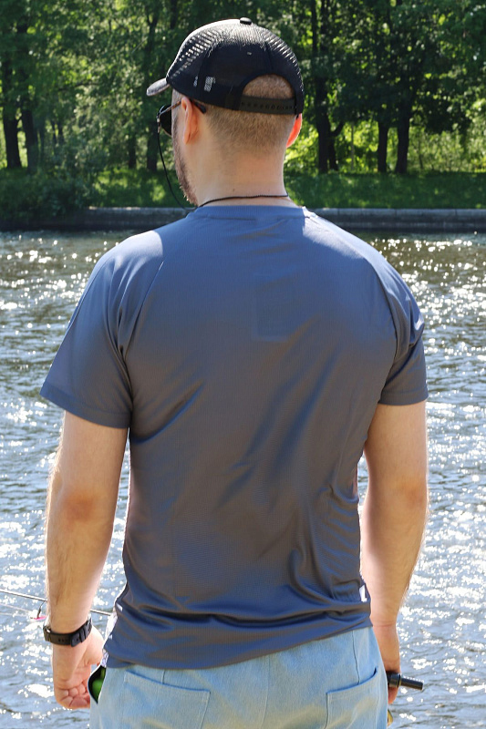 Футболка CF Wave gray  для рыбака и рыбалки
