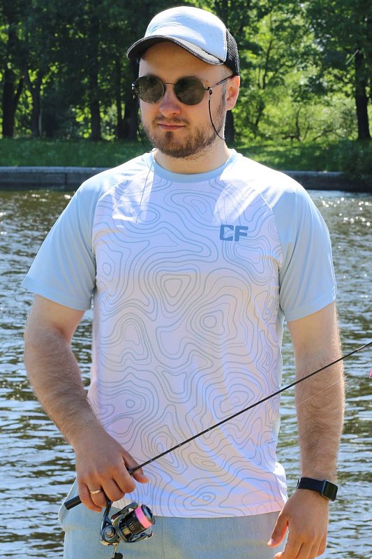 Футболка CF Maps sky для рыбака и рыбалки