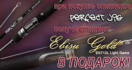 Покупаете спиннинг Perfect Jig — спиннинг Ebisu Gold SG712L  в подарок