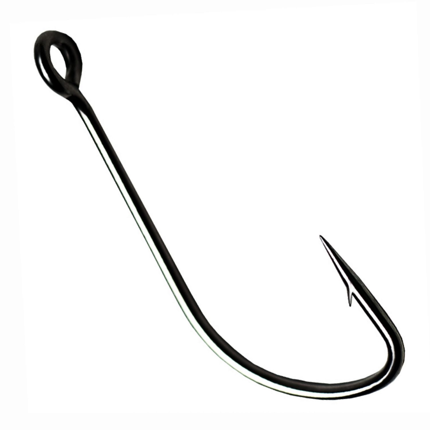 Рыболовные Одинарный крючок CF S hook №4 10 шт, черный