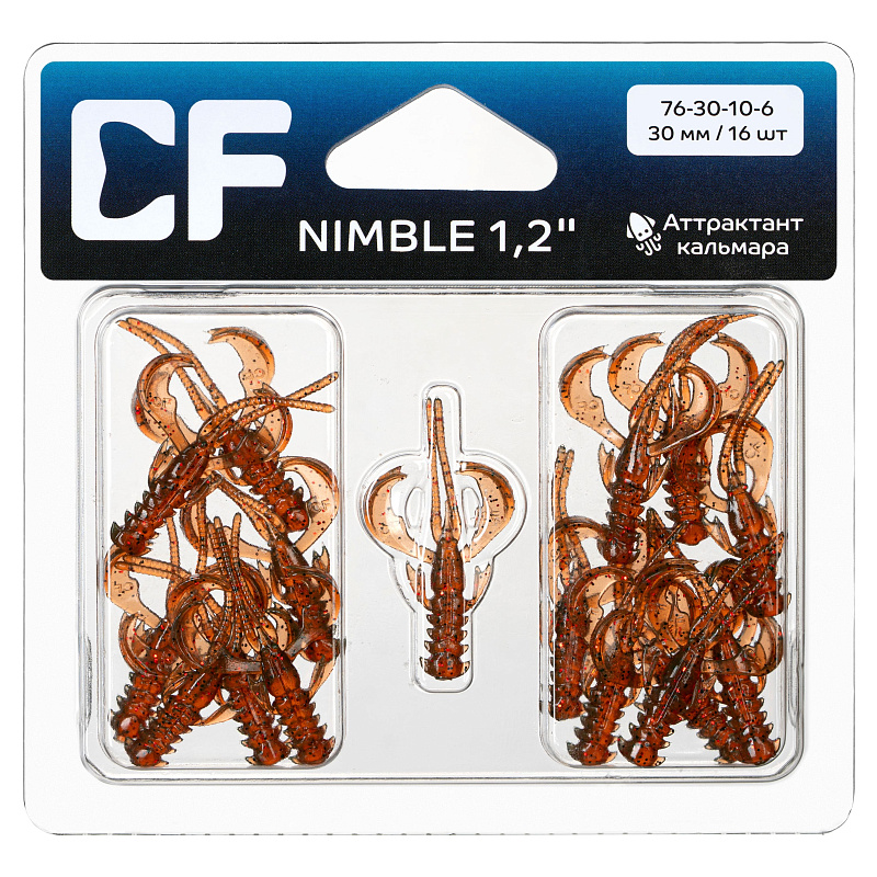 силиконовые приманки Nimble 1.2" 76-30-10-6