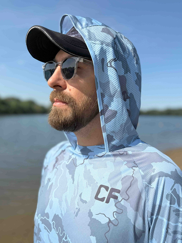 Худи CF Company Camo River для рыбака и рыбалки