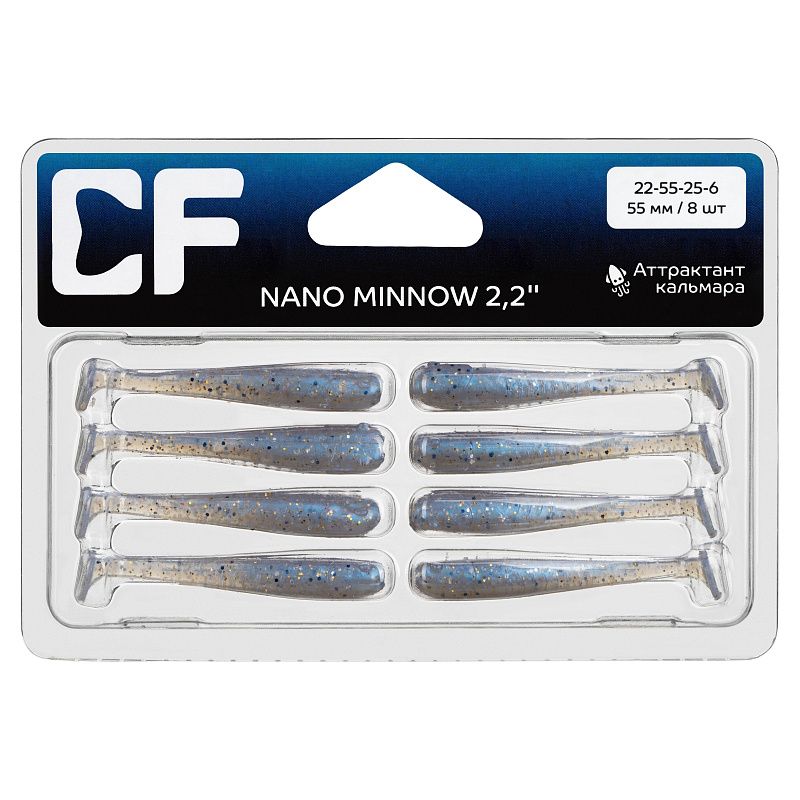 силиконовые приманки Nano minnow 2.2" 22-55-25-6