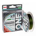 Плетеный шнур №ONE PERMANENT 0.16 mm Х4 150 m green