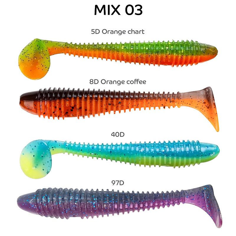 силиконовые приманки Vibro fat 4.7" 39-120-M03-6