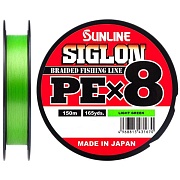 Плетёный шнур Sunline Siglon PEx8 light green 150m #1.0/16lb