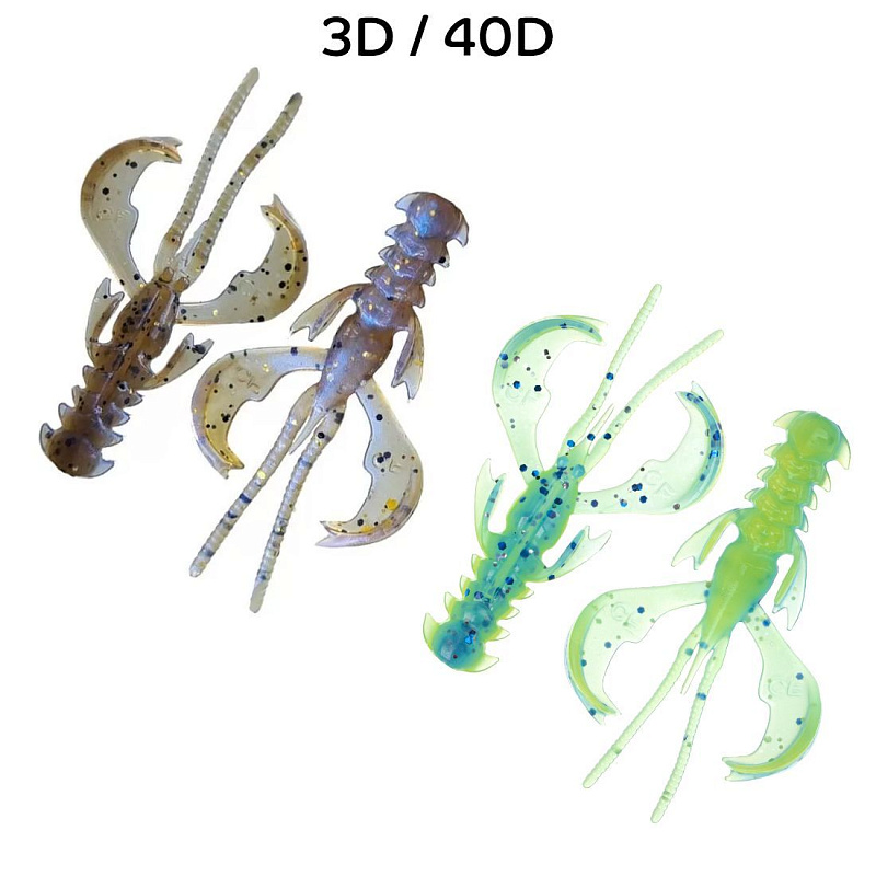 силиконовые приманки Nimble 1.6" 49-40-3d/41d-6