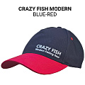 Кепка Crazy Fish Modern blue-red M для рыбака и рыбалки