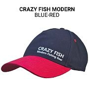 Кепка Crazy Fish Modern blue-red M для рыбака и рыбалки