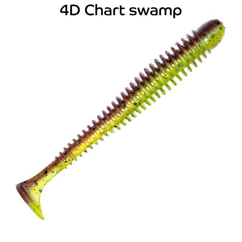 силиконовые приманки Vibro Worm 4'' 75-100-4d-6