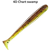 силиконовые приманки Vibro worm 3.4" 13-85-4d-6