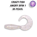 силиконовые приманки Angry spin 1" 20-25-5-4