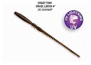силиконовые приманки Cruel leech 4" 40-100-26-6