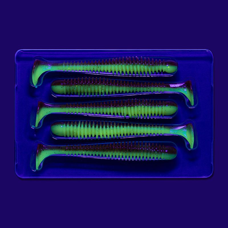 силиконовые приманки Vibro worm 3.4" 13-85-30d-6