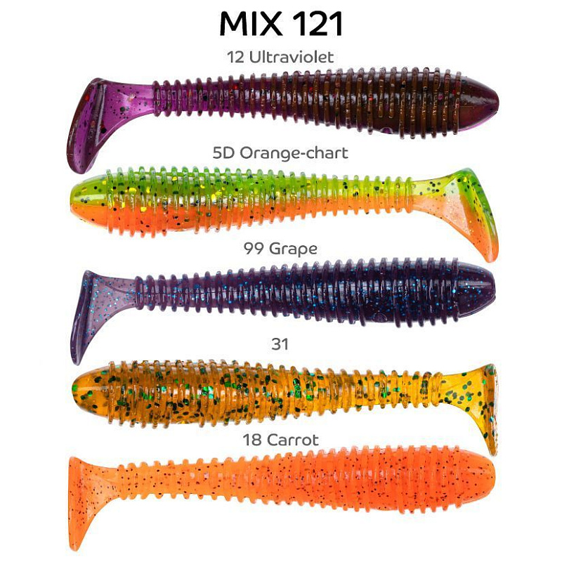 силиконовые приманки Vibro Fat 3.2" 73-80-M121-6