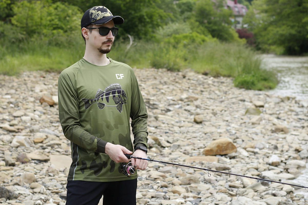 Джерси CF Camo Fish для рыбака и рыбалки