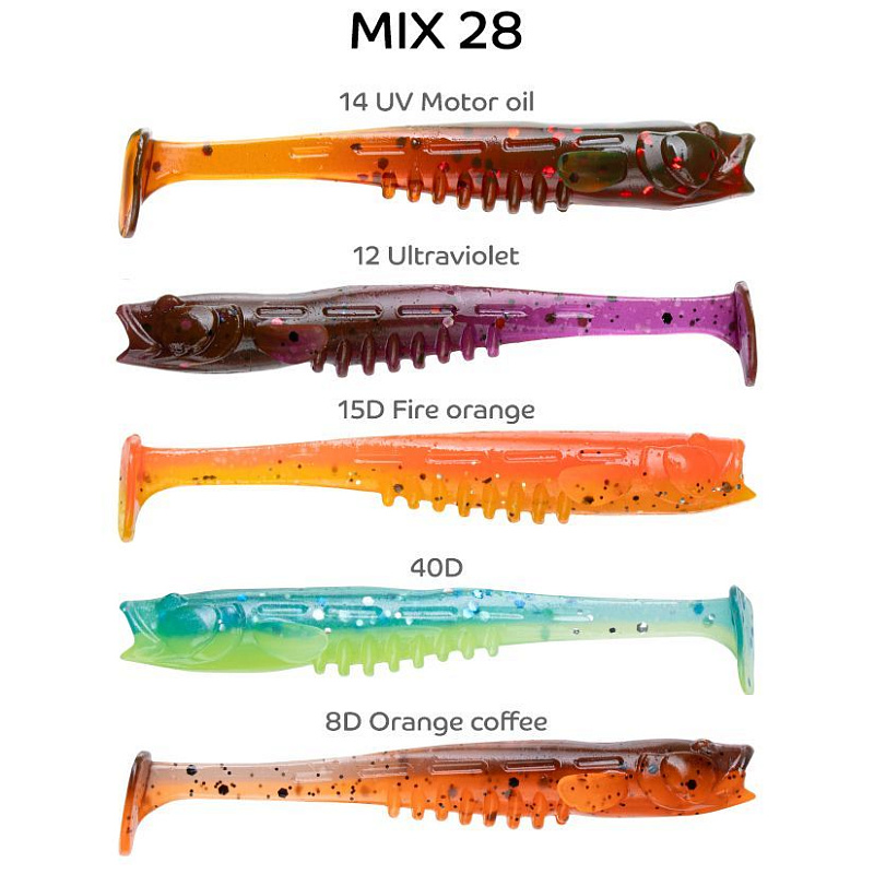 силиконовые приманки Nano minnow 3.5" 54-90-M28-6 