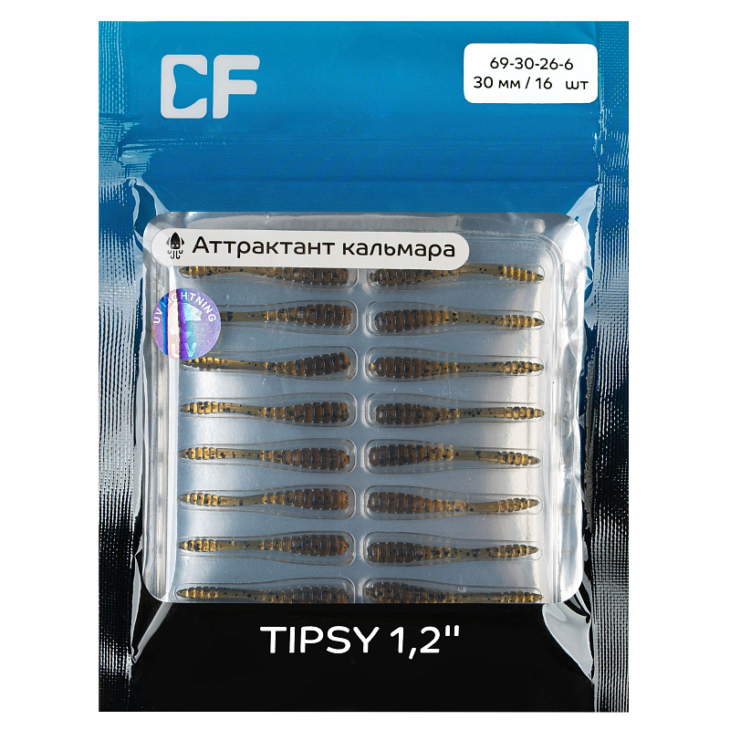 силиконовые приманки Tipsy 1.2" 69-30-26-6