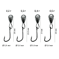Одноухие мормышки «Капля». 0.2 г, крючок №12, 10 шт