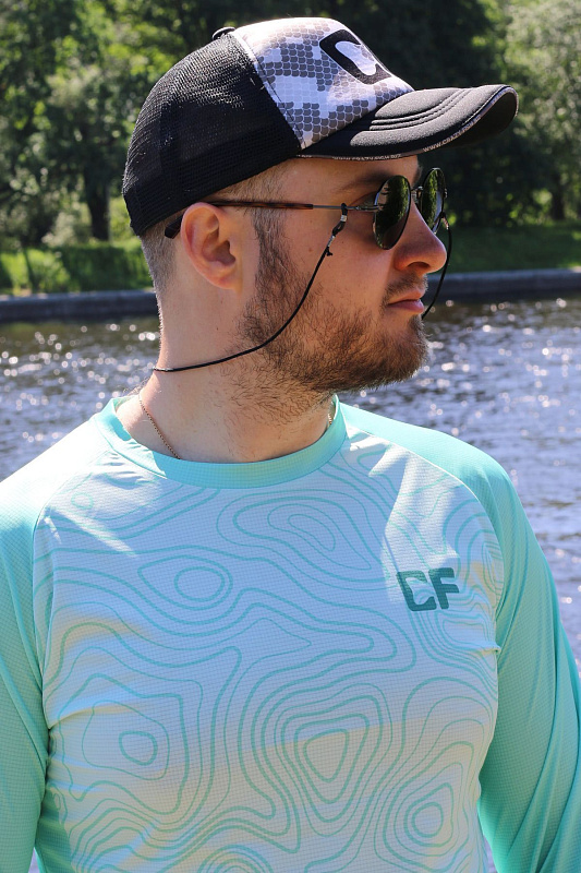 Джерси CF Maps green для рыбака и рыбалки