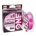Плетеный шнур №ONE CONTACT Х4-150 (pink) 0.2 PE