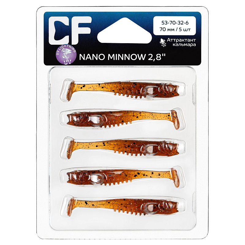 силиконовые приманки Nano minnow 2.8" 53-70-32-6