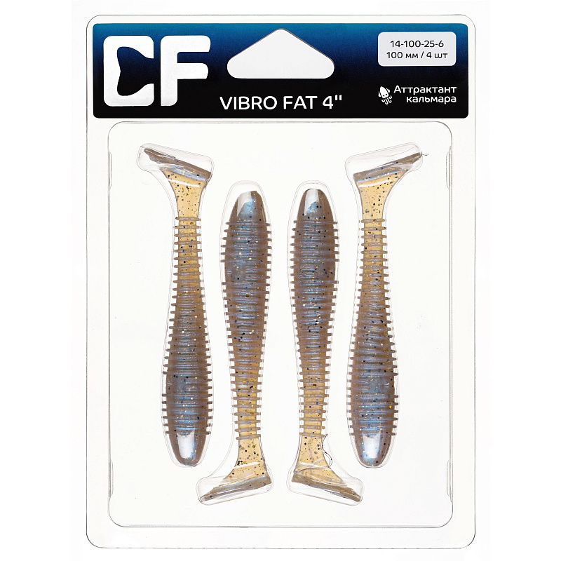 силиконовые приманки Vibro fat 4" 14-100-25-6