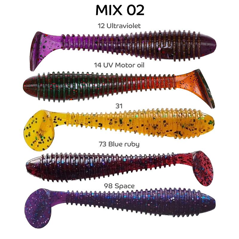 силиконовые приманки Vibro fat 2.7" 1-71-M02-6