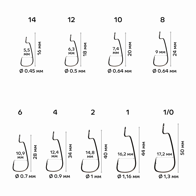 Рыболовные Офсетный крючок CF Offset joint hook №2 10 шт