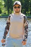 Худи CF Company Camo sleeves brown для рыбака и рыбалки