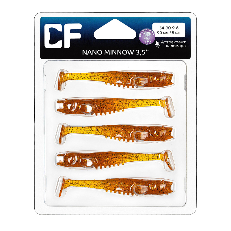 силиконовые приманки Nano minnow 3.5" 54-90-9-6