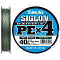 Плетеный шнур Sunline Siglon PE X4 150м #0.6 dark green