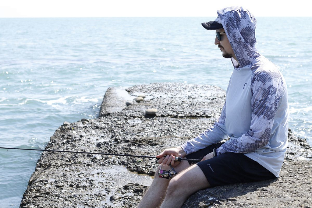 Худи CF Company Scale sleeves для рыбака и рыбалки