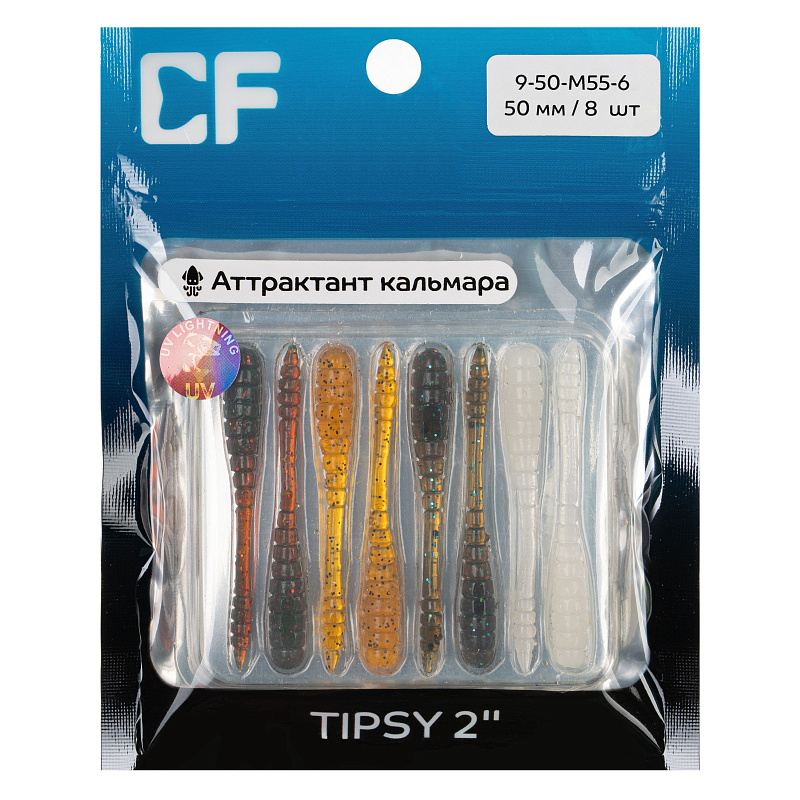 силиконовые приманки Tipsy 2" 9-50-M55-6