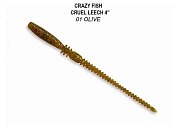 силиконовые приманки Cruel leech 4" 40-100-1-6
