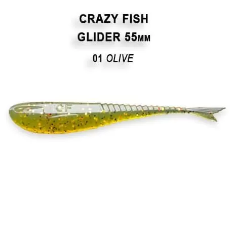 силиконовые приманки Glider 2.2" 35-55-1-6