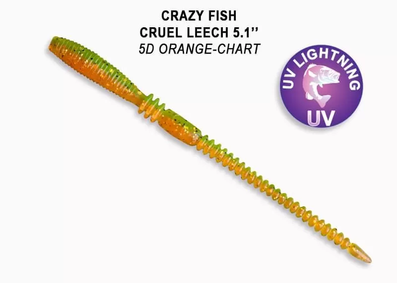силиконовые приманки Cruel leech 5.1" 42-130-5d-6