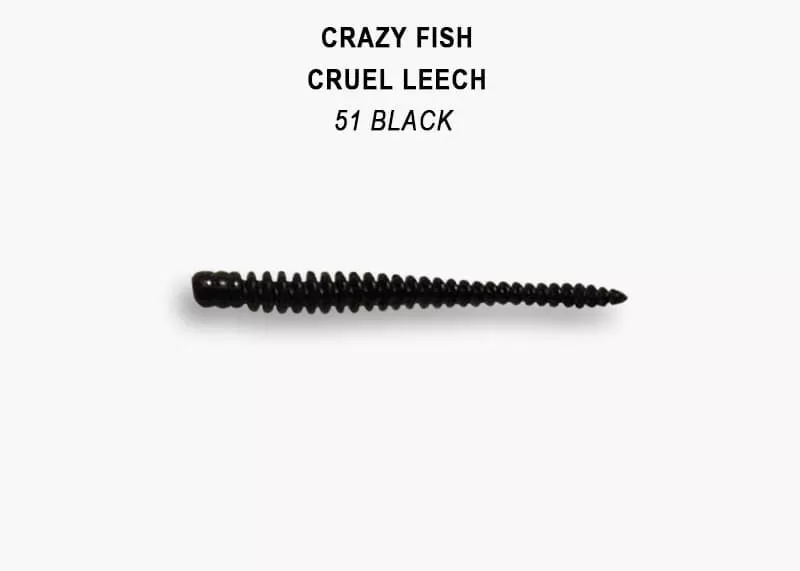 силиконовые приманки Cruel leech 2.2" 8-55-51-6