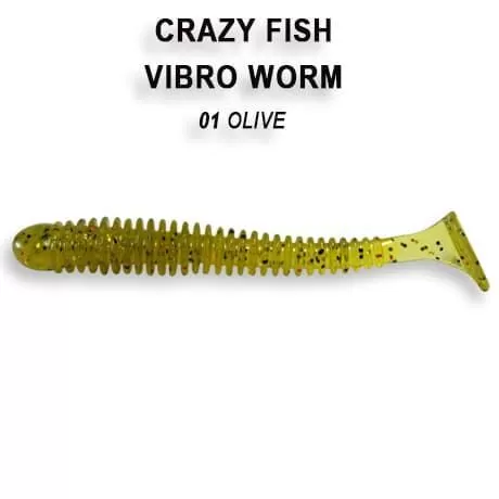силиконовые приманки Vibro worm 2" 3-50-1-2