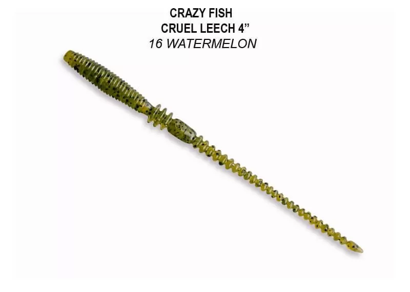 силиконовые приманки Cruel leech 4" 40-100-16-6