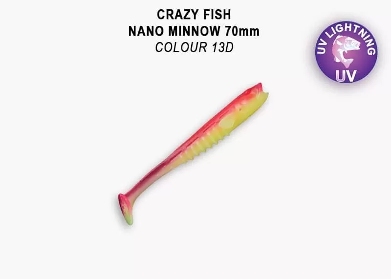 силиконовые приманки Nano minnow 2.8" 53-70-13d-7-F