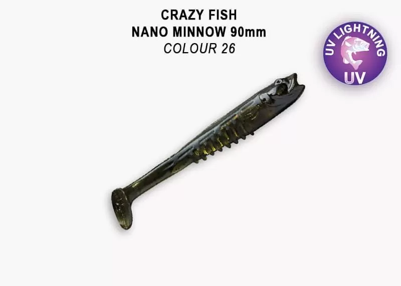 силиконовые приманки Nano minnow 3.5" 54-90-26-7