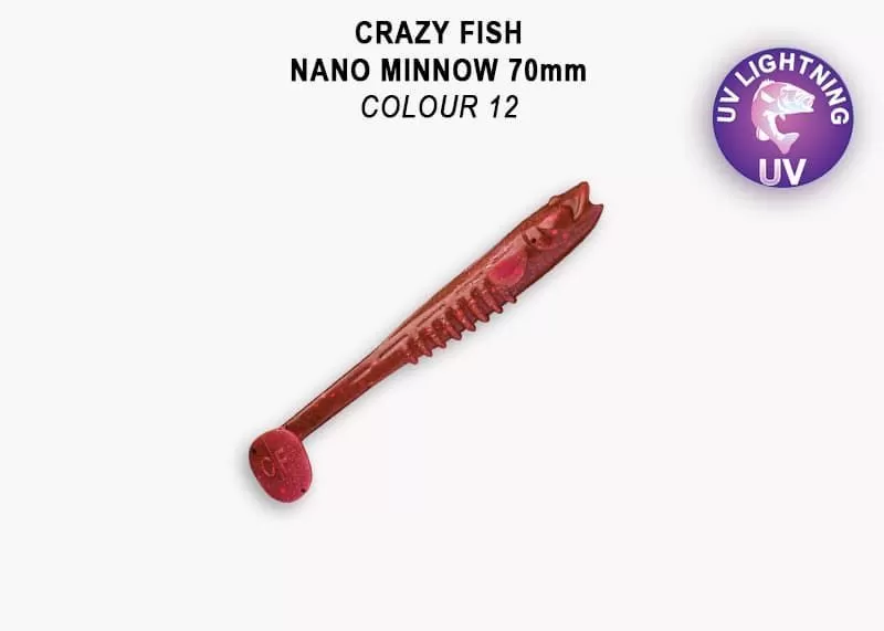 силиконовые приманки Nano minnow 2.8" 53-70-12-7-F