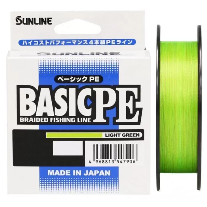 Плетёный шнур Sunline BASIC PE HG #0.5/8lb 150m Light Green