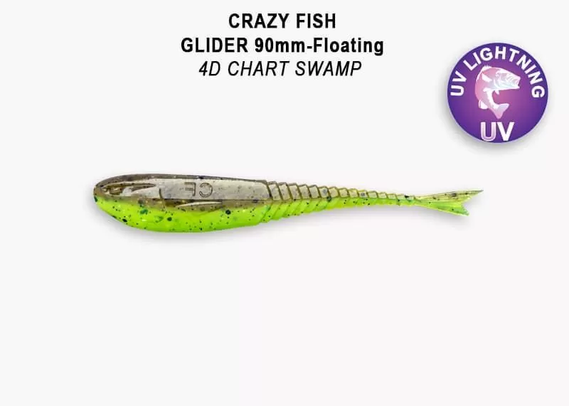 силиконовые приманки Glider 3.5" 36-90-4d-6-F